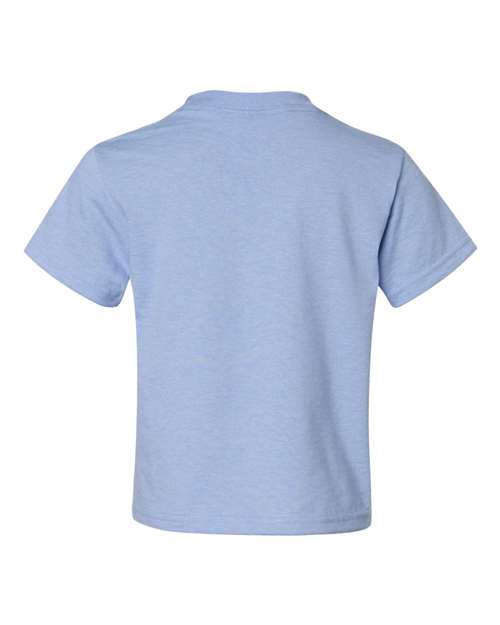 JERZEES Dri-Power® Youth 50/50 T-Shirt 29BR Light Blue Custom Embroidered Business Logo