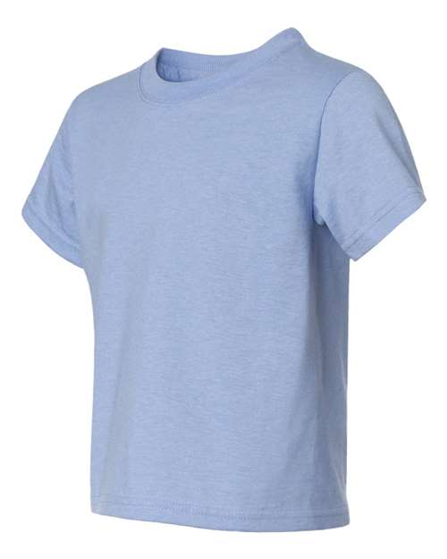 JERZEES Dri-Power® Youth 50/50 T-Shirt 29BR Light Blue Custom Embroidered Business Logo