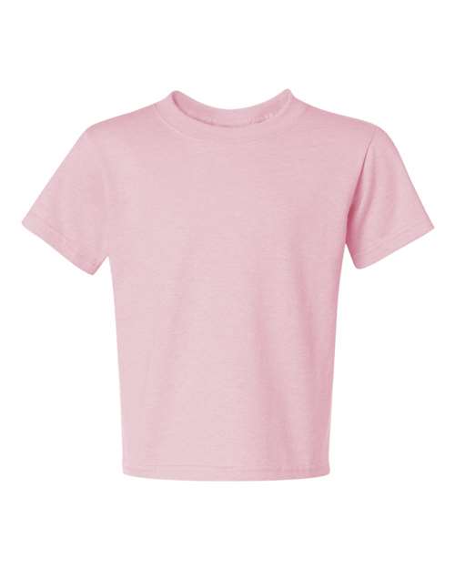 JERZEES Dri-Power® Youth 50/50 T-Shirt 29BR Classic Pink Custom Embroidered Business Logo