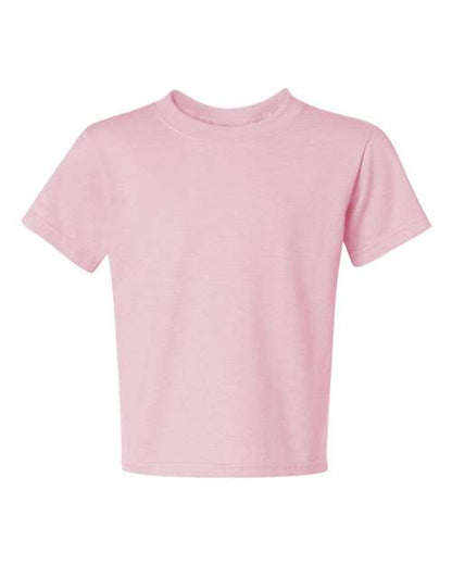 JERZEES Dri-Power® Youth 50/50 T-Shirt 29BR Charcoal Grey Custom Embroidered Business Logo
