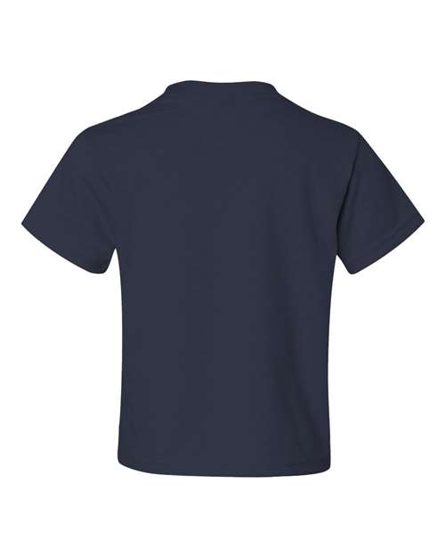 JERZEES Dri-Power® Youth 50/50 T-Shirt 29BR J. Navy Custom Embroidered Business Logo