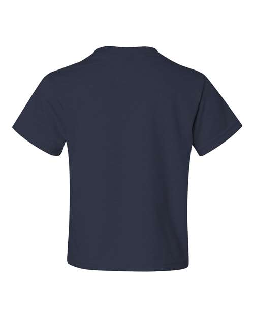 JERZEES Dri-Power® Youth 50/50 T-Shirt 29BR Island Yellow Custom Embroidered Business Logo