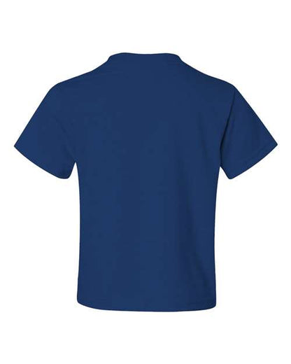 JERZEES Dri-Power® Youth 50/50 T-Shirt 29BR Royal Custom Embroidered Business Logo