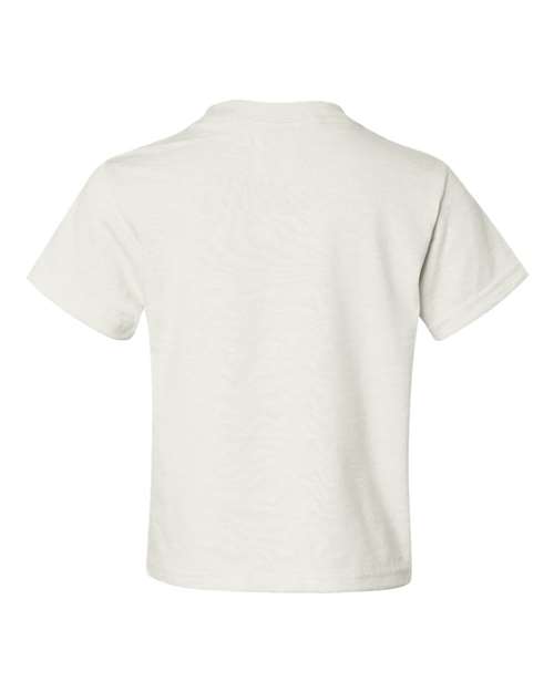 JERZEES Dri-Power® Youth 50/50 T-Shirt 29BR White Custom Embroidered Business Logo