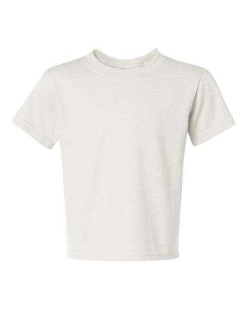 JERZEES Dri-Power® Youth 50/50 T-Shirt 29BR White Custom Embroidered Business Logo