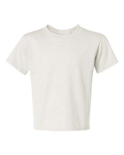 JERZEES Dri-Power® Youth 50/50 T-Shirt 29BR White Custom Embroidered Business Logo
