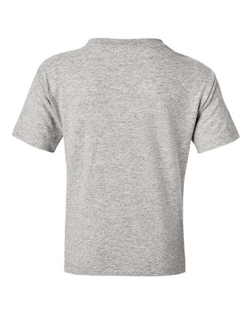 Gildan DryBlend® Youth T-Shirt 8000B Ash Custom Embroidered Business Logo