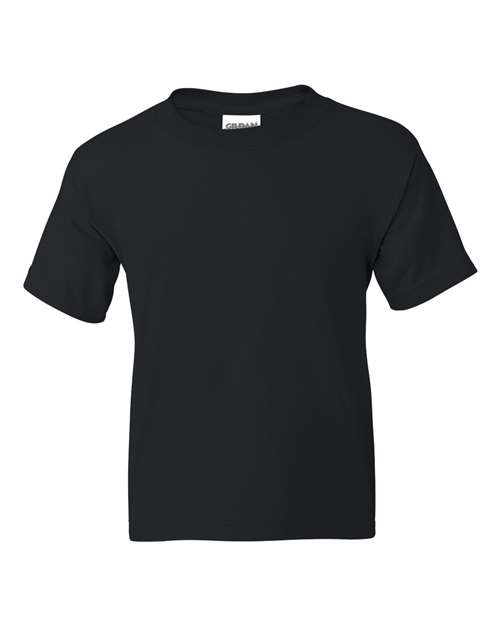 Gildan DryBlend® Youth T-Shirt 8000B Black Custom Embroidered Business Logo