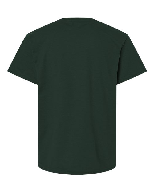 Gildan DryBlend® Youth T-Shirt 8000B Electric Green Custom Embroidered Business Logo