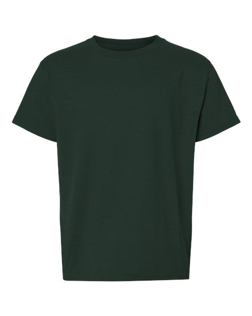 Gildan DryBlend® Youth T-Shirt 8000B Electric Green Custom Embroidered Business Logo