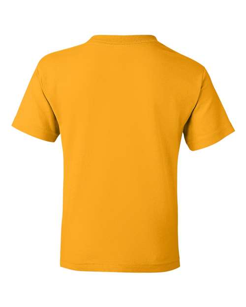 Gildan DryBlend® Youth T-Shirt 8000B Gold Custom Embroidered Business Logo