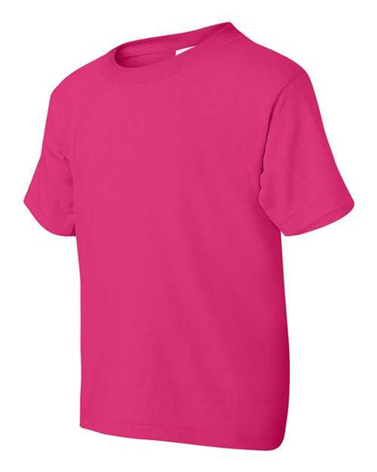 Gildan DryBlend® Youth T-Shirt 8000B Heliconia Custom Embroidered Business Logo