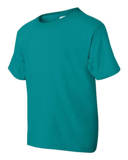 Gildan DryBlend® Youth T-Shirt 8000B Jade Dome Custom Embroidered Business Logo