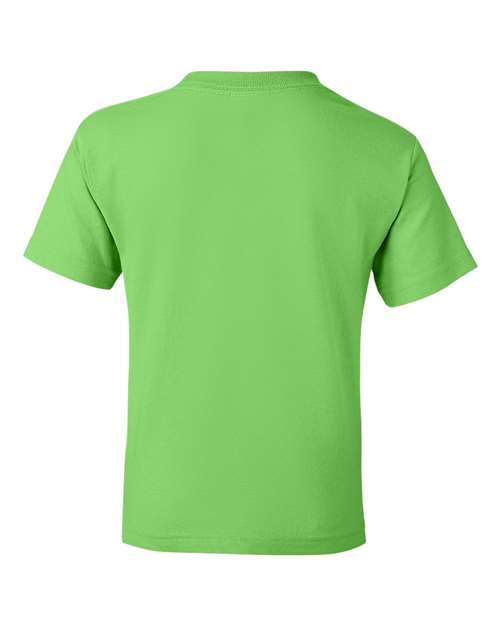 Gildan DryBlend® Youth T-Shirt 8000B Lime Custom Embroidered Business Logo
