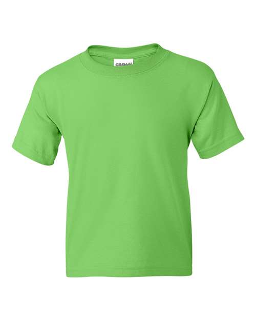 Gildan DryBlend® Youth T-Shirt 8000B Lime Custom Embroidered Business Logo