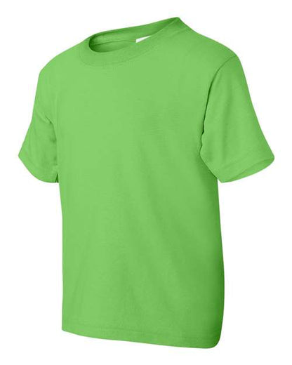 Gildan DryBlend® Youth T-Shirt 8000B Lime Custom Embroidered Business Logo
