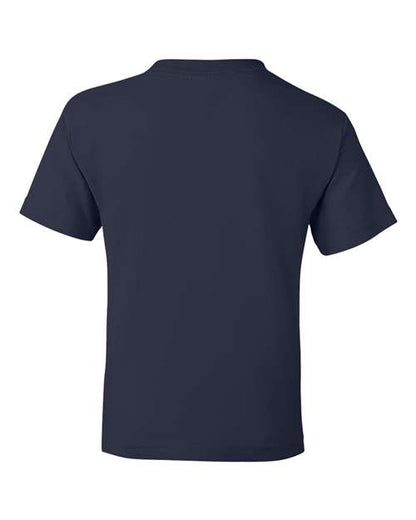 Gildan DryBlend® Youth T-Shirt 8000B Navy Custom Embroidered Business Logo