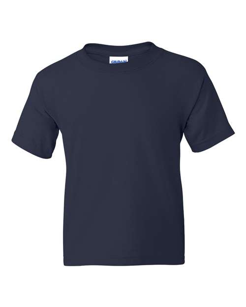 Gildan DryBlend® Youth T-Shirt 8000B Navy Custom Embroidered Business Logo