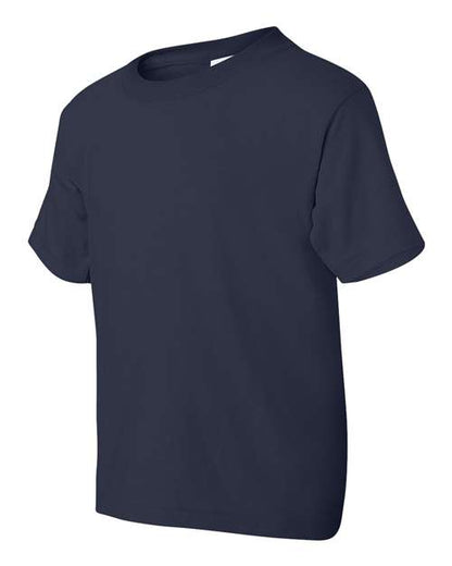 Gildan DryBlend® Youth T-Shirt 8000B Navy Custom Embroidered Business Logo