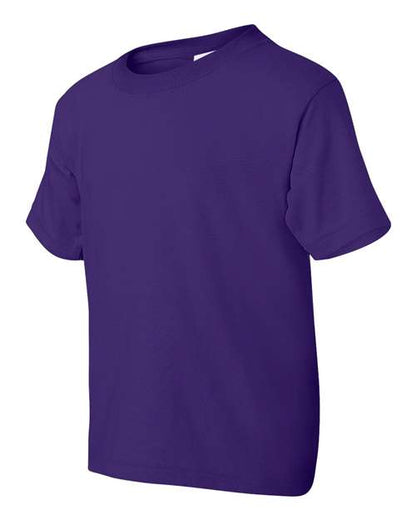 Gildan DryBlend® Youth T-Shirt 8000B Purple Custom Embroidered Business Logo