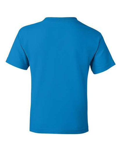 Gildan DryBlend® Youth T-Shirt 8000B Safety Orange Custom Embroidered Business Logo