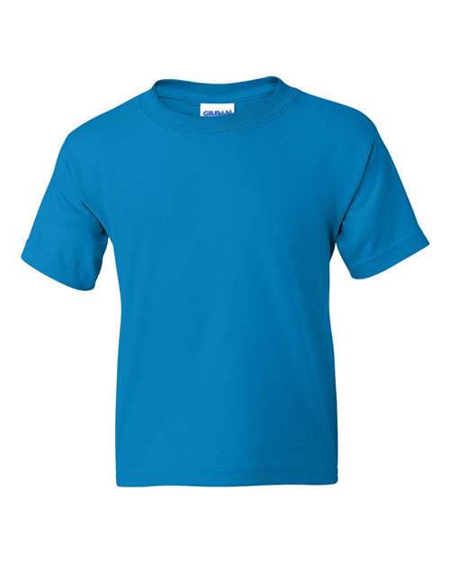 Gildan DryBlend® Youth T-Shirt 8000B Safety Orange Custom Embroidered Business Logo