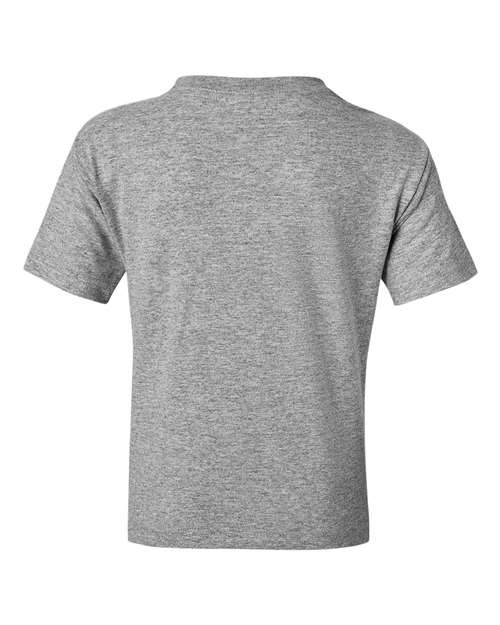 Gildan DryBlend® Youth T-Shirt 8000B Sport Grey Custom Embroidered Business Logo