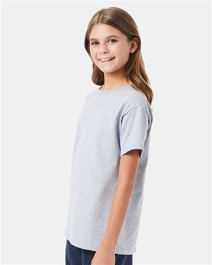 Hanes Essential-T Youth T-Shirt 5480 Light Steel
