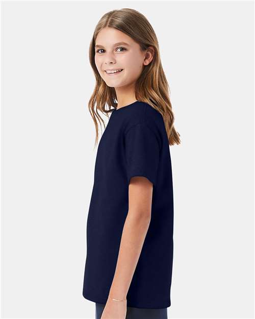 Hanes Essential-T Youth T-Shirt 5480 Navy