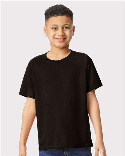 Custom Embroidered  Gildan Heavy Cotton™ Youth T-Shirt 5000B Black