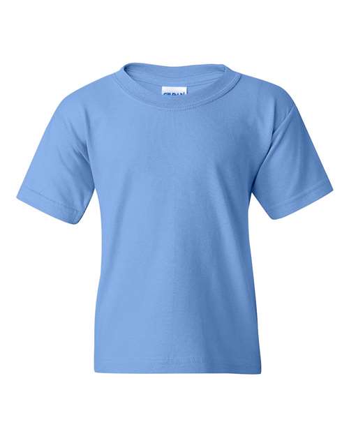 Gildan Heavy Cotton™ Youth T-Shirt 5000B Cardinal Custom Embroidered Business Logo