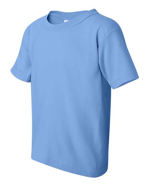 Gildan Heavy Cotton™ Youth T-Shirt 5000B Carolina Blue Custom Embroidered Business Logo