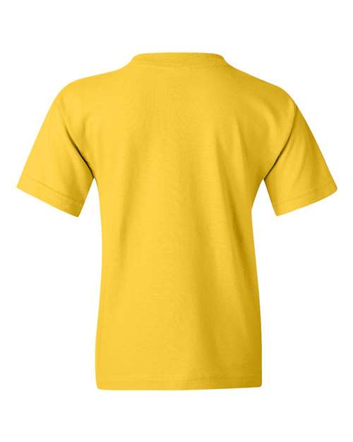 Gildan Heavy Cotton™ Youth T-Shirt 5000B Coral Silk Custom Embroidered Business Logo