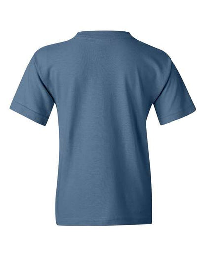 Gildan Heavy Cotton™ Youth T-Shirt 5000B Heliconia Custom Embroidered Business Logo
