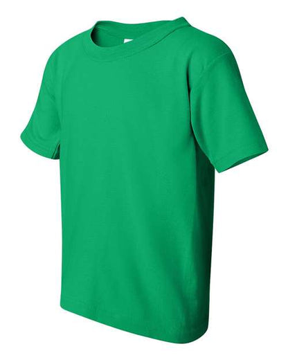 Gildan Heavy Cotton™ Youth T-Shirt 5000B Irish Green Custom Embroidered Business Logo