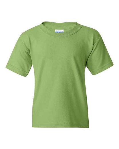 Gildan Heavy Cotton™ Youth T-Shirt 5000B Irish Green Custom Embroidered Business Logo