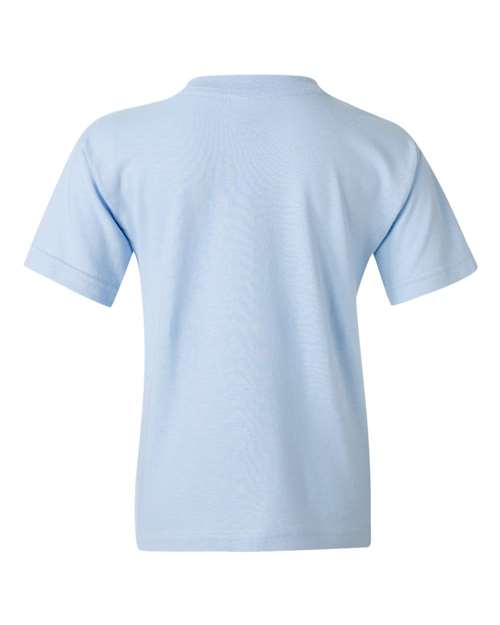 Gildan Heavy Cotton™ Youth T-Shirt 5000B Light Blue Custom Embroidered Business Logo