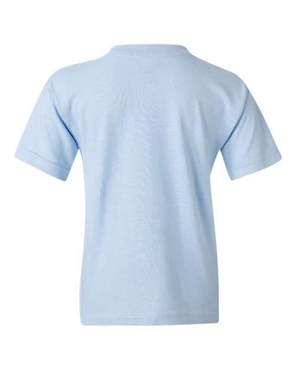 Gildan Heavy Cotton™ Youth T-Shirt 5000B Light Blue Custom Embroidered Business Logo