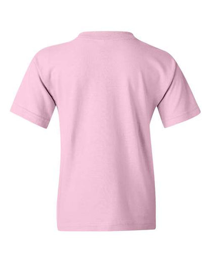 Gildan Heavy Cotton™ Youth T-Shirt 5000B Light Pink Custom Embroidered Business Logo
