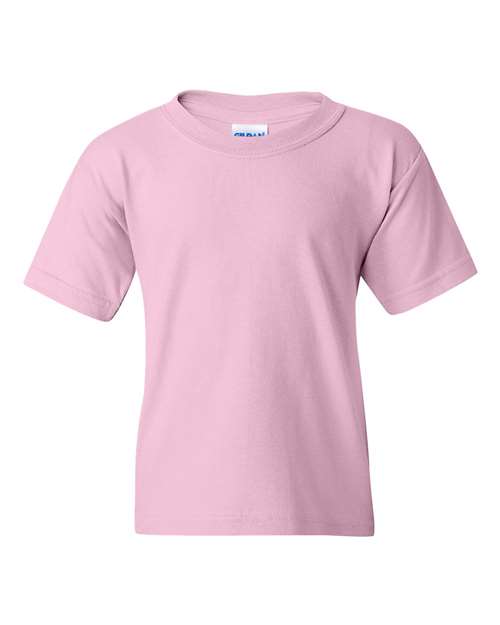 Gildan Heavy Cotton™ Youth T-Shirt 5000B Light Blue Custom Embroidered Business Logo