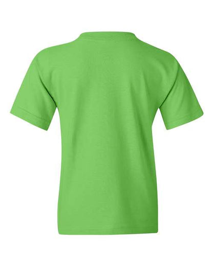 Gildan Heavy Cotton™ Youth T-Shirt 5000B Lime Custom Embroidered Business Logo