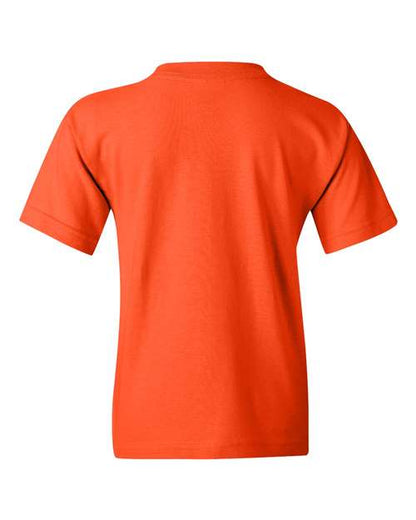 Gildan Heavy Cotton™ Youth T-Shirt 5000B Neon Green Custom Embroidered Business Logo