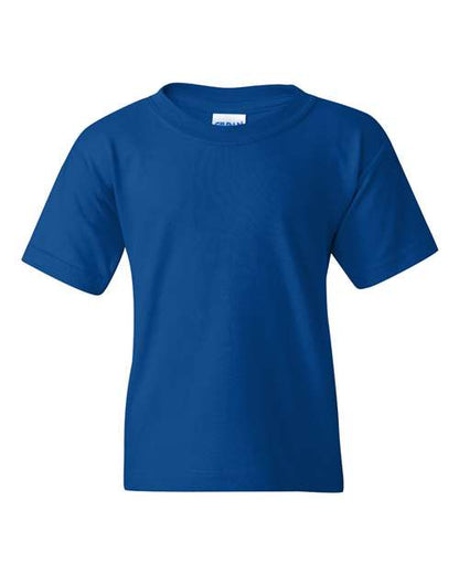 Gildan Heavy Cotton™ Youth T-Shirt 5000B Red Custom Embroidered Business Logo