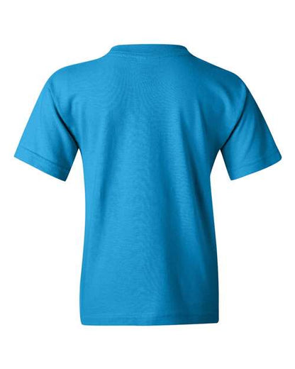 Gildan Heavy Cotton™ Youth T-Shirt 5000B Sapphire Custom Embroidered Business Logo