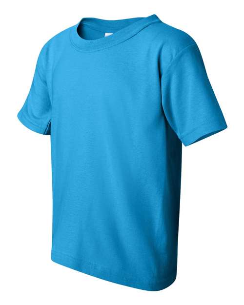 Gildan Heavy Cotton™ Youth T-Shirt 5000B Sapphire Custom Embroidered Business Logo