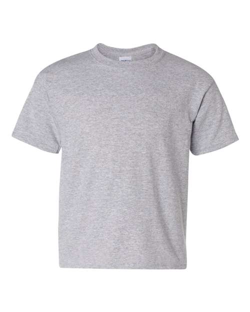 Gildan Heavy Cotton™ Youth T-Shirt 5000B Sky Custom Embroidered Business Logo