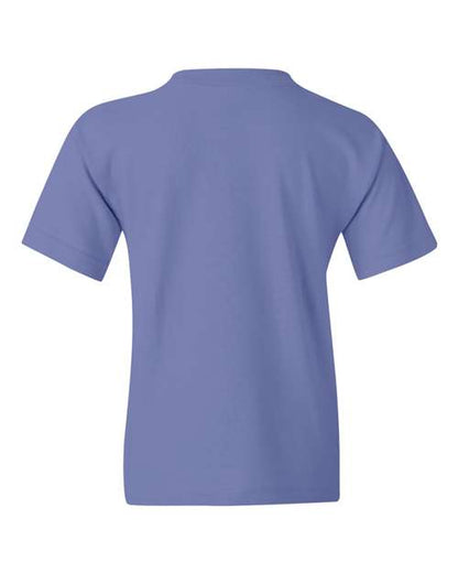 Gildan Heavy Cotton™ Youth T-Shirt 5000B Violet Custom Embroidered Business Logo