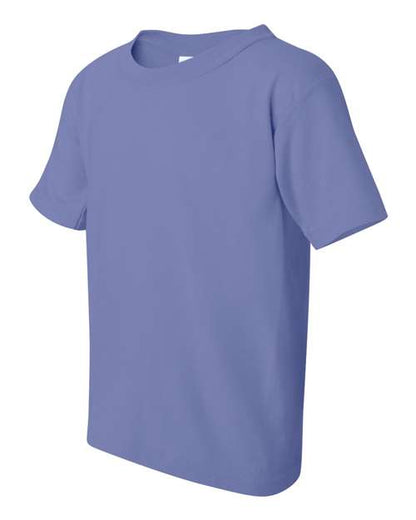 Gildan Heavy Cotton™ Youth T-Shirt 5000B Violet Custom Embroidered Business Logo