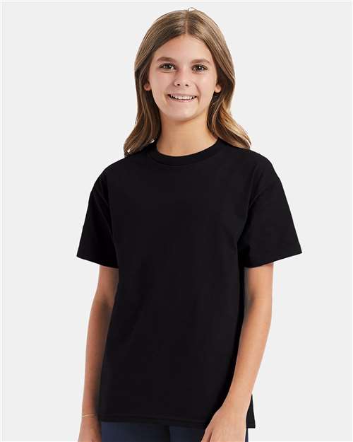 Custom Embroidered  Hanes Authentic Youth T-Shirt 5450 Black
