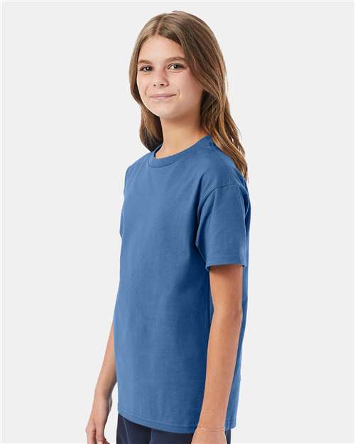 Hanes Authentic Youth T-Shirt 5450 Denim Blue